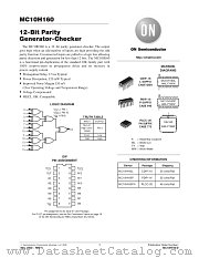MC10H160-D datasheet pdf ON Semiconductor