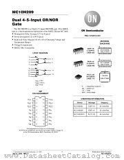 MC10H209-D datasheet pdf ON Semiconductor