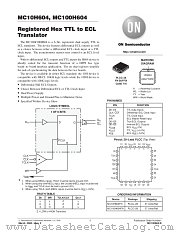 MC10H604-D datasheet pdf ON Semiconductor
