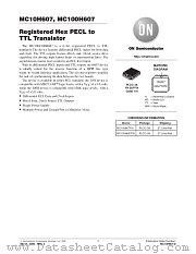 MC10H607-D datasheet pdf ON Semiconductor