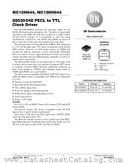 MC10H644-D datasheet pdf ON Semiconductor