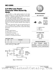 MC12095-D datasheet pdf ON Semiconductor