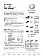 MC14015B-D datasheet pdf ON Semiconductor