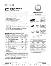 MC14016B-D datasheet pdf ON Semiconductor