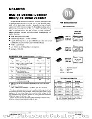 MC14028B-D datasheet pdf ON Semiconductor