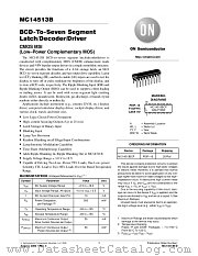 MC14513B-D datasheet pdf ON Semiconductor