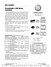 MC14526B-D datasheet pdf ON Semiconductor