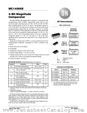 MC14585B-D datasheet pdf ON Semiconductor