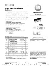 MC14598B-D datasheet pdf ON Semiconductor