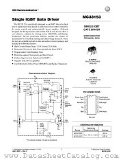 MC33153-D datasheet pdf ON Semiconductor
