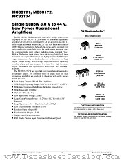 MC33171-D datasheet pdf ON Semiconductor