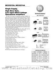 MC33272A-D datasheet pdf ON Semiconductor
