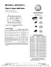 MC74AC11-D datasheet pdf ON Semiconductor
