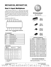 MC74AC153-D datasheet pdf ON Semiconductor