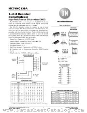 MC74HC138A-D datasheet pdf ON Semiconductor