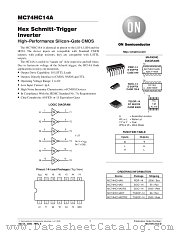 MC74HC14A-D datasheet pdf ON Semiconductor