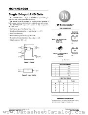 MC74HC1G08-D datasheet pdf ON Semiconductor