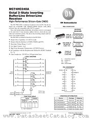 MC74HC240A-D datasheet pdf ON Semiconductor