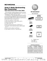 MC74HC245A-D datasheet pdf ON Semiconductor