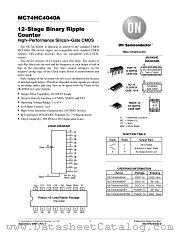 MC74HC4040A-D datasheet pdf ON Semiconductor
