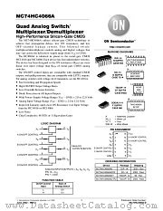 MC74HC4066A-D datasheet pdf ON Semiconductor
