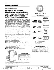 MC74HC4316A-D datasheet pdf ON Semiconductor