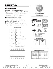MC74HCT04A-D datasheet pdf ON Semiconductor