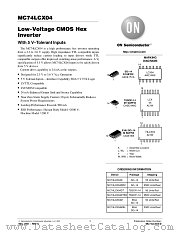 MC74LCX04-D datasheet pdf ON Semiconductor