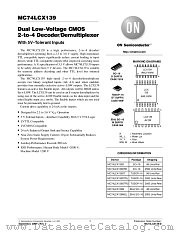 MC74LCX139-D datasheet pdf ON Semiconductor