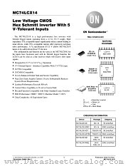 MC74LCX14-D datasheet pdf ON Semiconductor