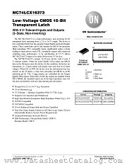 MC74LCX16373-D datasheet pdf ON Semiconductor