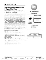 MC74LCX16374-D datasheet pdf ON Semiconductor