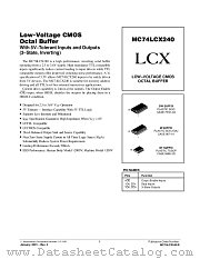 MC74LCX240-D datasheet pdf ON Semiconductor