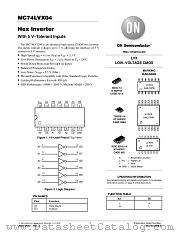 MC74LVX04-D datasheet pdf ON Semiconductor