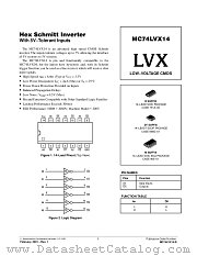MC74LVX14-D datasheet pdf ON Semiconductor