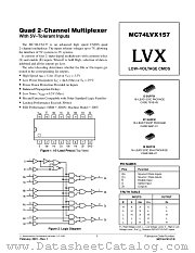 MC74LVX157-D datasheet pdf ON Semiconductor