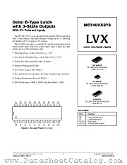 MC74LVX373-D datasheet pdf ON Semiconductor