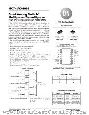 MC74LVX4066-D datasheet pdf ON Semiconductor