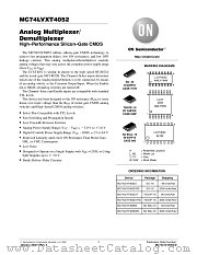 MC74LVXT4052-D datasheet pdf ON Semiconductor