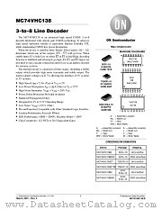 MC74VHC138-D datasheet pdf ON Semiconductor