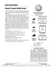 MC74VHCT00A-D datasheet pdf ON Semiconductor