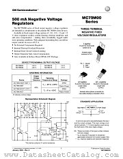 MC79M00-D datasheet pdf ON Semiconductor