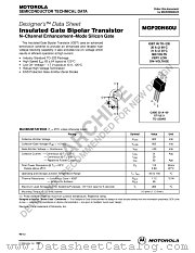 MGP20N60U-D datasheet pdf ON Semiconductor