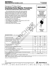 MGP4N60E-D datasheet pdf ON Semiconductor