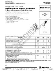 MGS13002D-D datasheet pdf ON Semiconductor