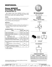 MGSF2N02EL-D datasheet pdf ON Semiconductor