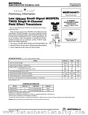 MGSF3454XT1-D datasheet pdf ON Semiconductor