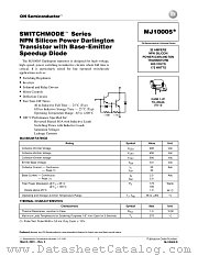 MJ10005-D datasheet pdf ON Semiconductor