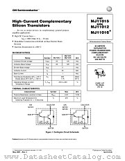 MJ11012-D datasheet pdf ON Semiconductor