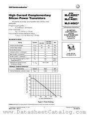 MJ14001-D datasheet pdf ON Semiconductor